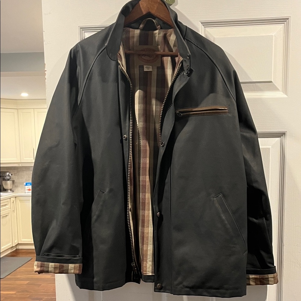 Classic Grey-Black Cotton-coated Men's Field Jacket